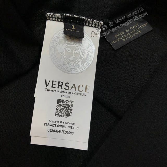 Versace男短袖 範思哲2020新款男裝 新款翻領T恤 POLO衫  tzy2487